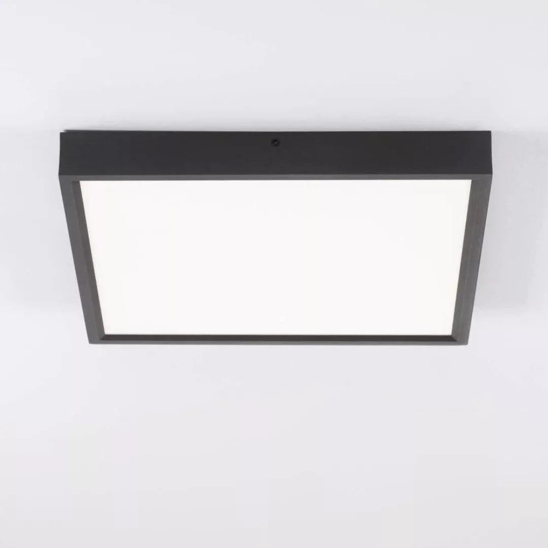 LED Deckenleuchte Itos in Schwarz und Weiß 32W 2240lm günstig online kaufen