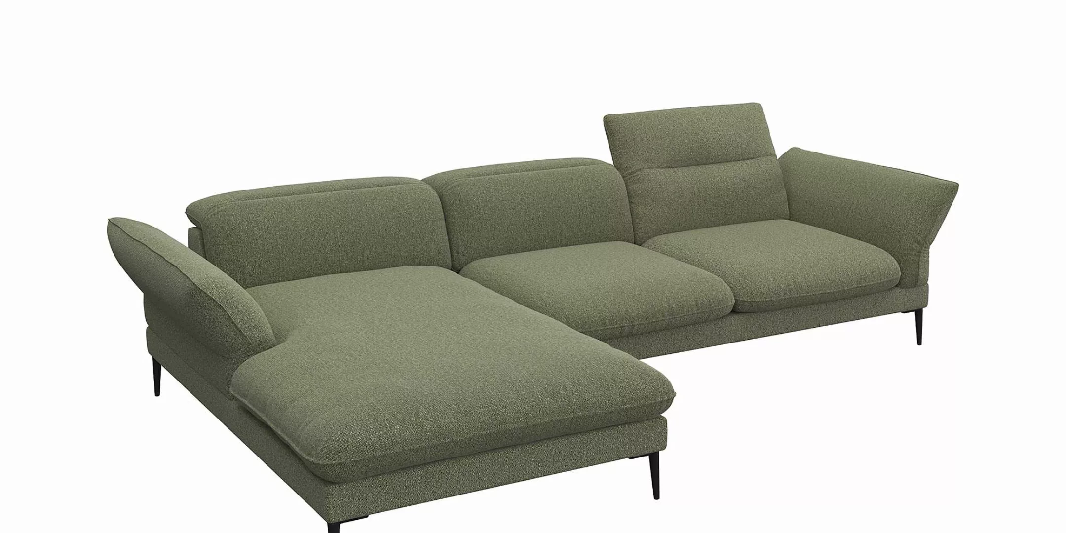 FLEXLUX Ecksofa "Salino, Funktionssofa mit Recamiere, Relaxsofa, Ecksofa", günstig online kaufen