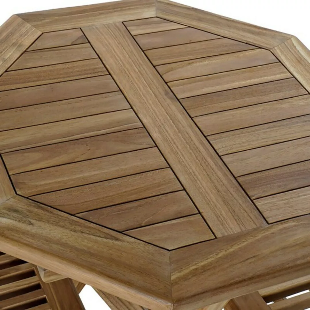 Tisch-set Mit 2 Stühlen Dkd Home Decor Garten Teakholz (3 Pcs) günstig online kaufen