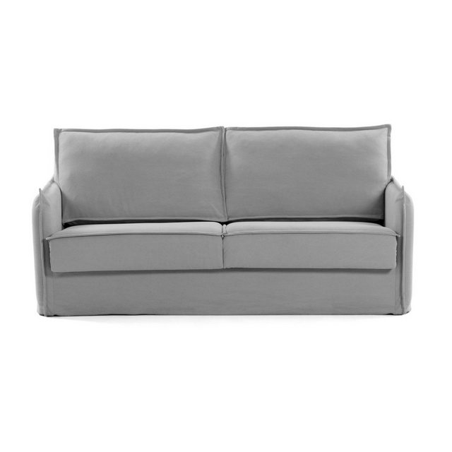 Natur24 Schlafsofa Schlafsofa Samsa 140cm visco grau Sitzgarnitur Couch Sch günstig online kaufen