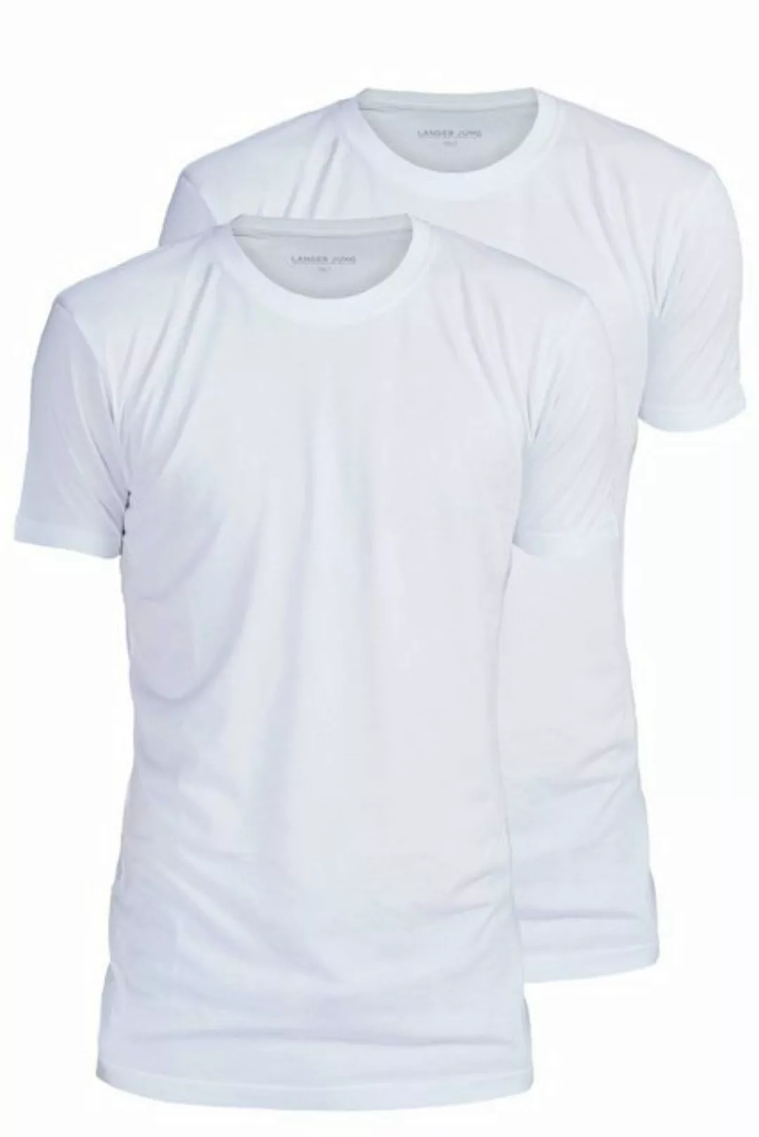 LANGER JUNG T-Shirt slim fit extra lang (2er-Pack) Unifarbe günstig online kaufen