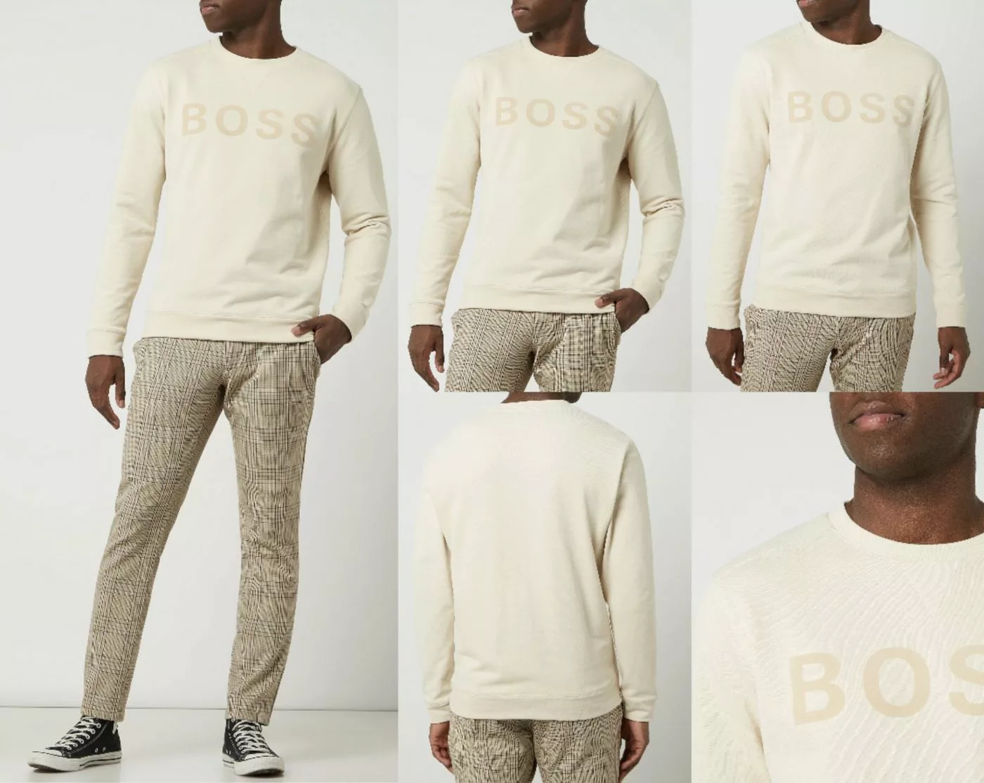 BOSS Sweatshirt HUGO BOSS Weefast Pullover Sweater Retro Sweatshirt Jumper günstig online kaufen