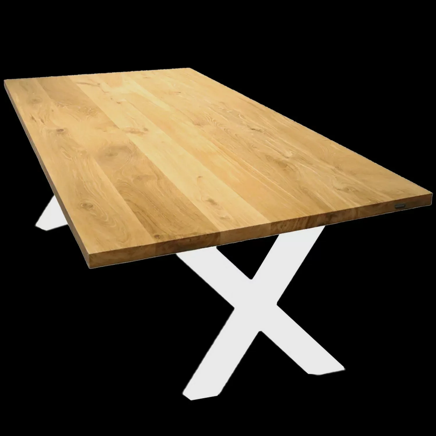 holz4home Tischplatte ohne Baumkante aus Massiver Eiche 160 x 80 cm günstig online kaufen