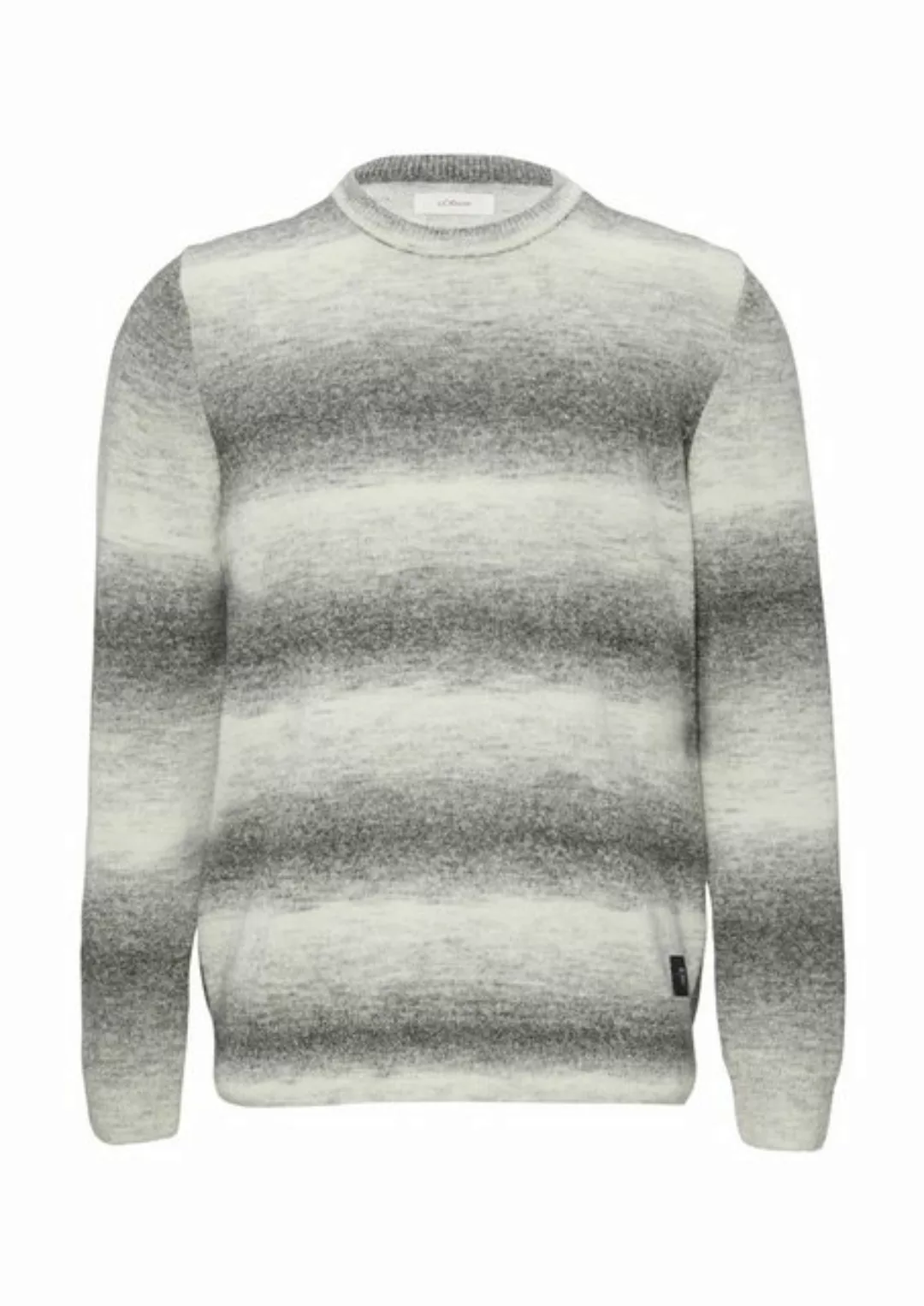 s.Oliver Strickpullover Strickpullover mit Colour-Blocking Rippblende günstig online kaufen