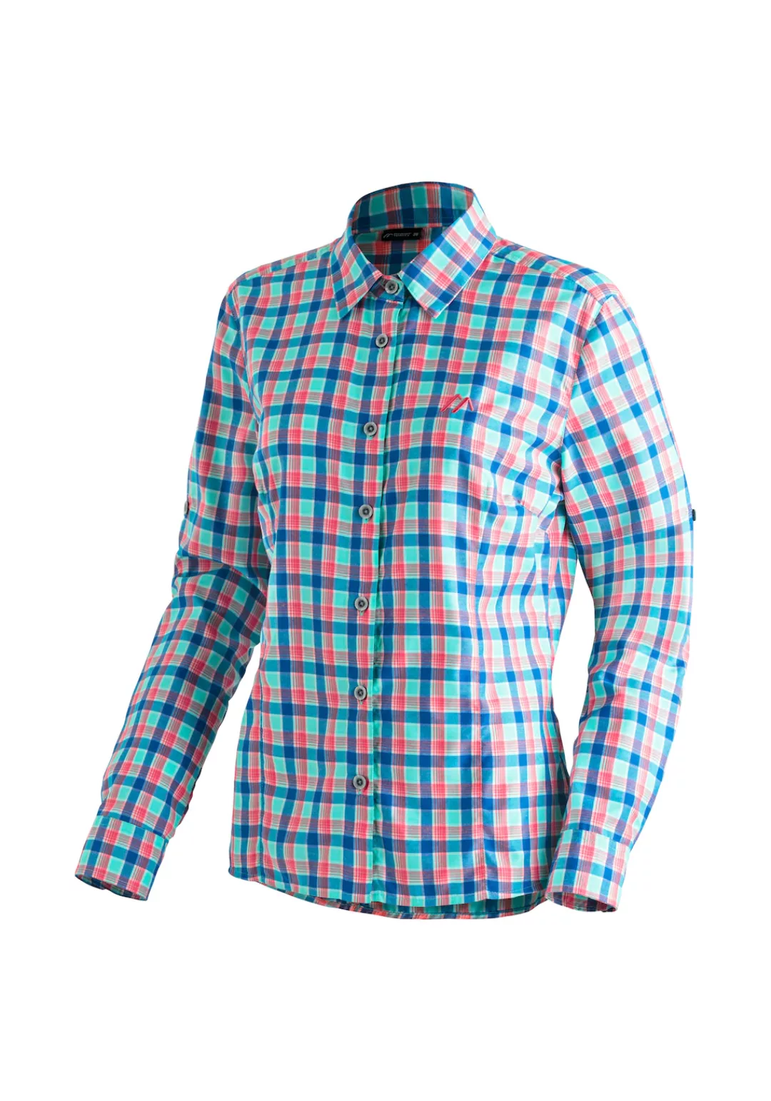 Maier Sports Funktionsbluse "Nanni", Damen Bluse, langarm Karobluse für Out günstig online kaufen
