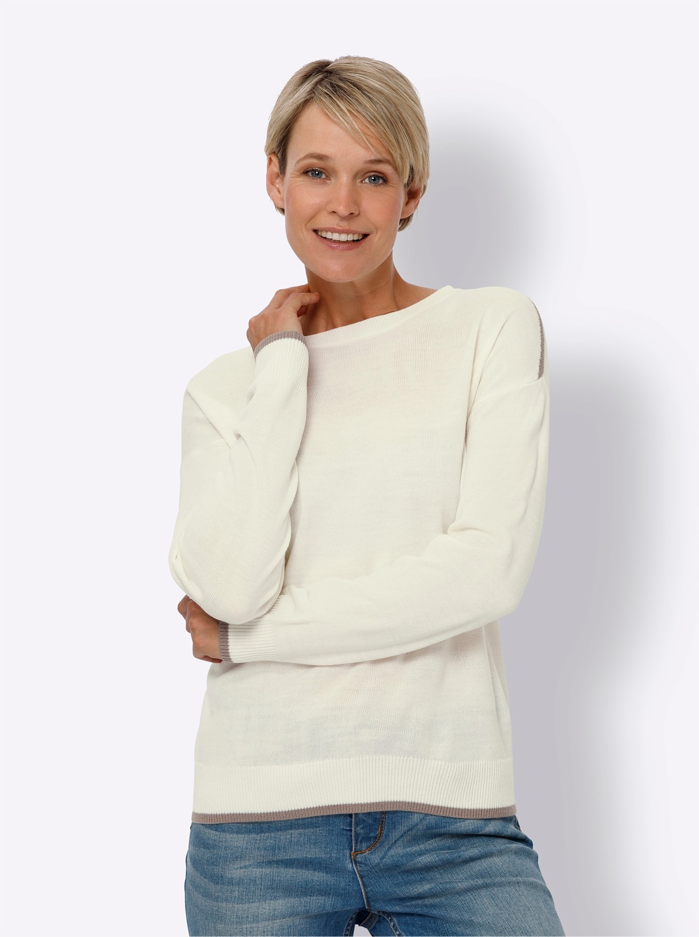 Classic Basics Strickpullover "Rundhals-Pullover" günstig online kaufen