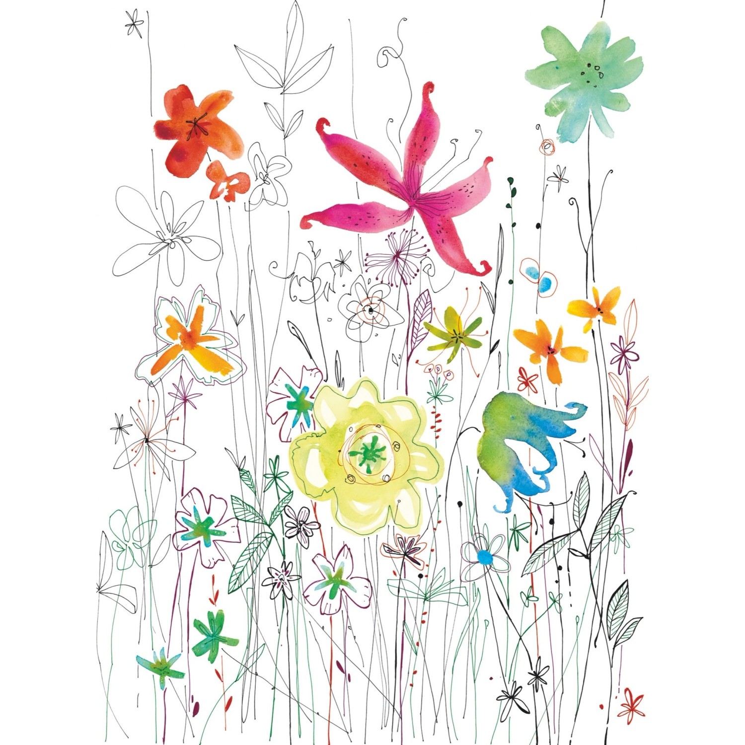 Komar Fototapete Joli Multicolor 184 x 248 cm 611108 günstig online kaufen