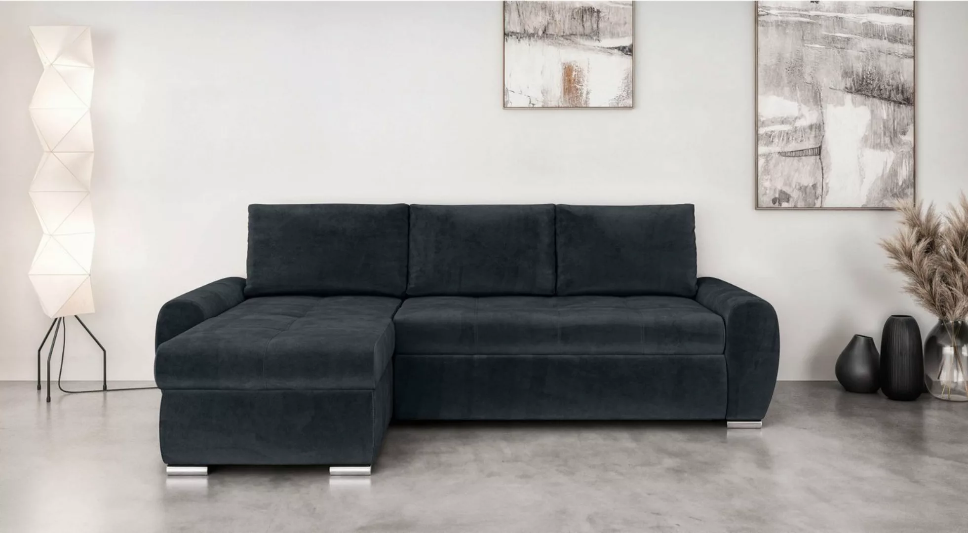 INOSIGN Ecksofa Haverhill mit Bettfunktion und Bettkasten, B/H/T 237/89/166 günstig online kaufen