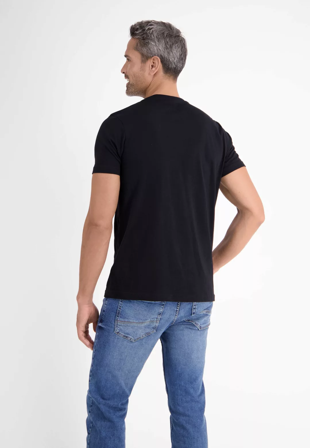 LERROS T-Shirt "LERROS Doppelpack T-Shirt Rundhals in Premium Baumwollquali günstig online kaufen