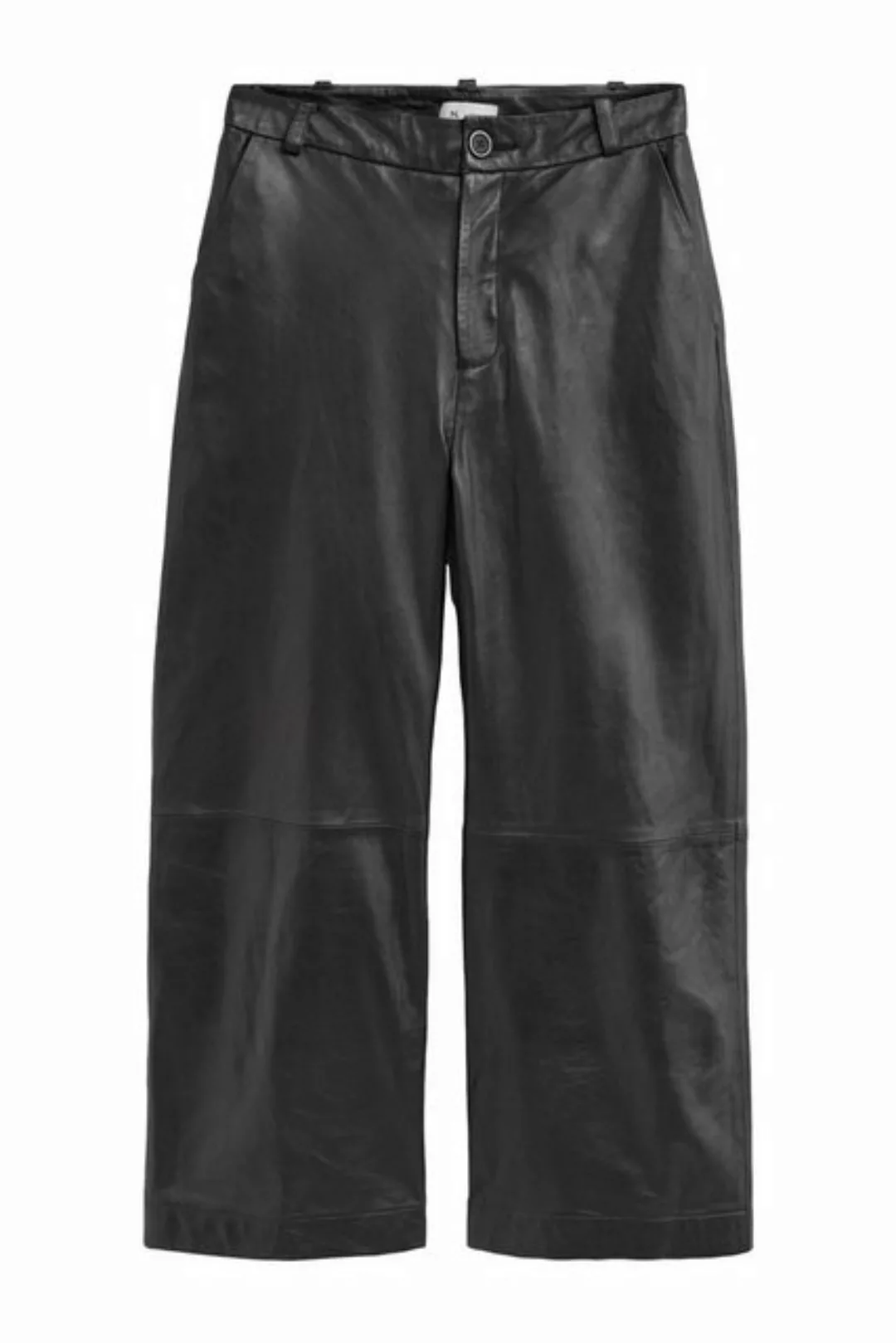 Next Lederhose Hose mit weitem Bein echtes Leder (1-tlg) günstig online kaufen