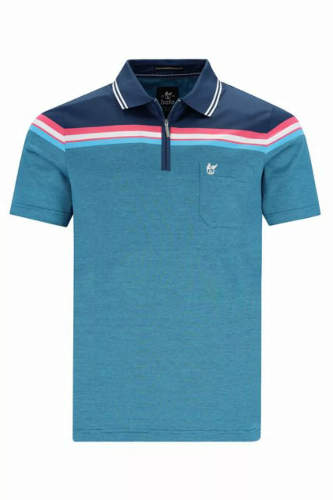 Hajo Poloshirt H Poloshirt dopp. merzerisiertZip-Flächenteiler admiralsblau günstig online kaufen