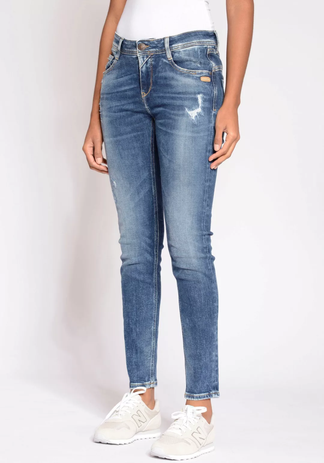 GANG Relax-fit-Jeans 94AMELIE mit doppelter Passe und tief sitzenden Tasche günstig online kaufen