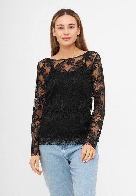 Tooche Longtop Lace Elegance Bluse mit Spitzendetails günstig online kaufen