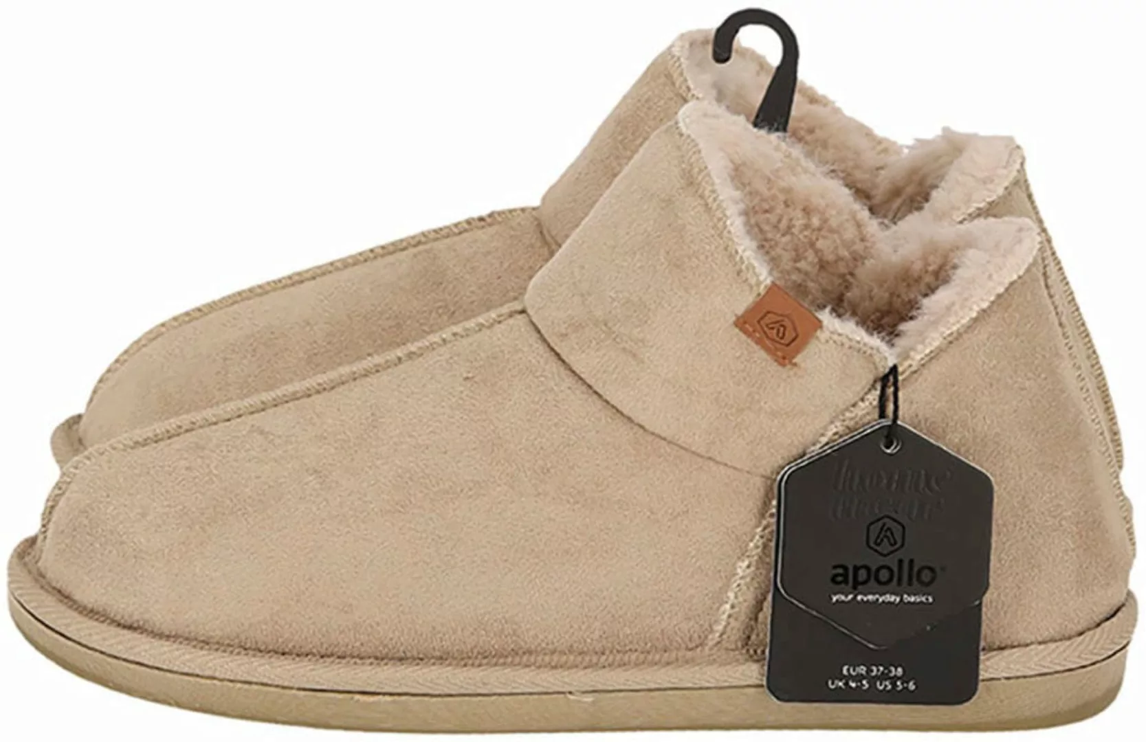 Apollo Hausschuh "LADIES HOME BOOTS SUEDE", mit Logoprägung und kuscheligen günstig online kaufen