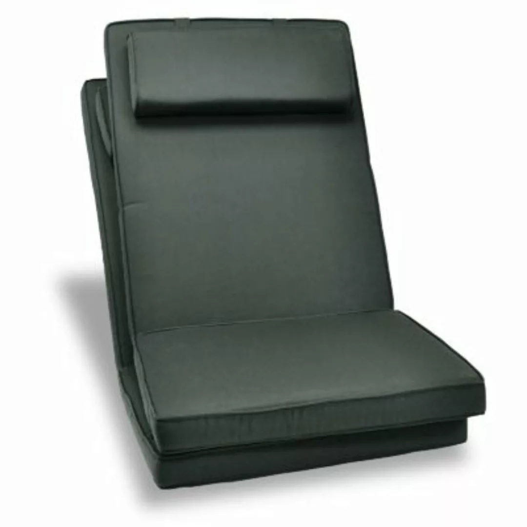VCM 2er Set Sitzauflage Stuhlauflage Polster Gartenstuhl Klappstuhl anthraz günstig online kaufen