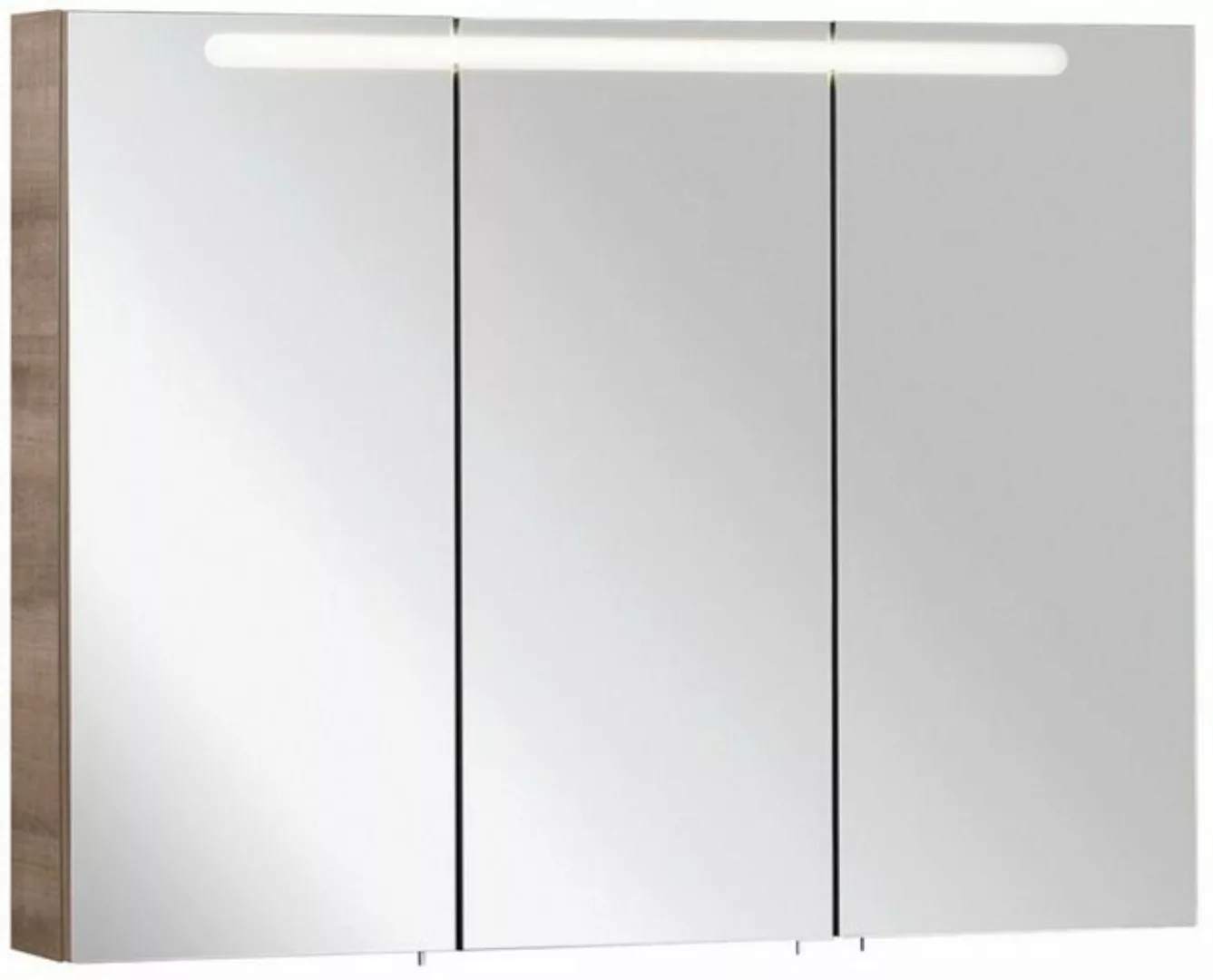 FACKELMANN Badezimmerspiegelschrank A-Vero LED Spiegelschrank 105 cm, Grau günstig online kaufen