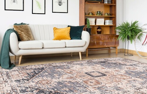 Arte Espina Teppich »Indiana 100«, rechteckig, 10 mm Höhe, Vintage Optik, W günstig online kaufen