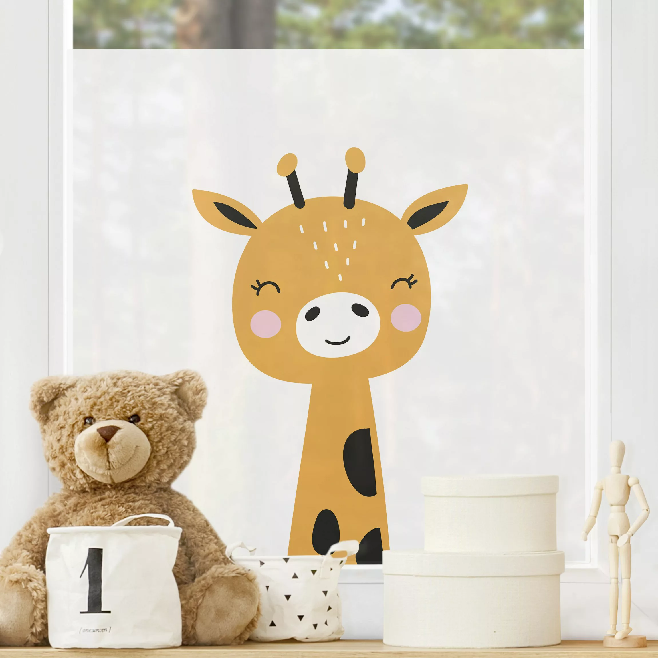 Fensterfolie Baby Giraffe günstig online kaufen