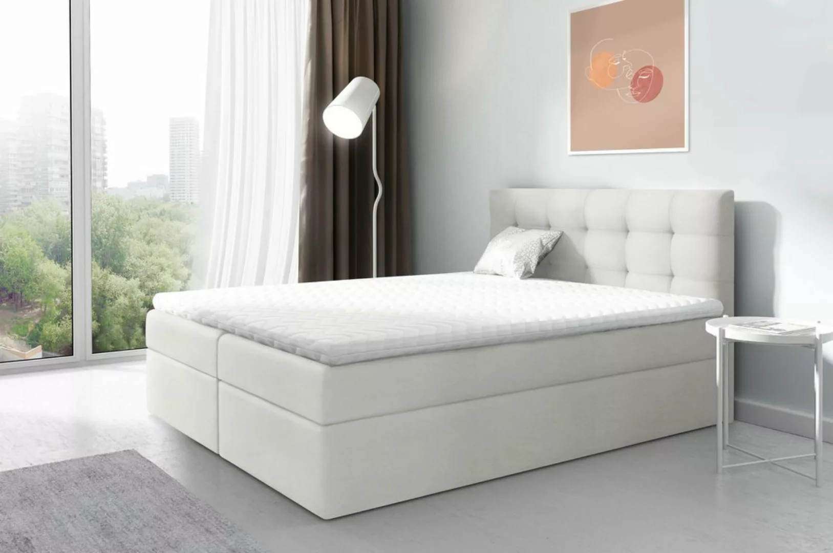 Stylefy Boxspringbett Ramiro (Schlafzimmerbett, Bett), Steppung günstig online kaufen