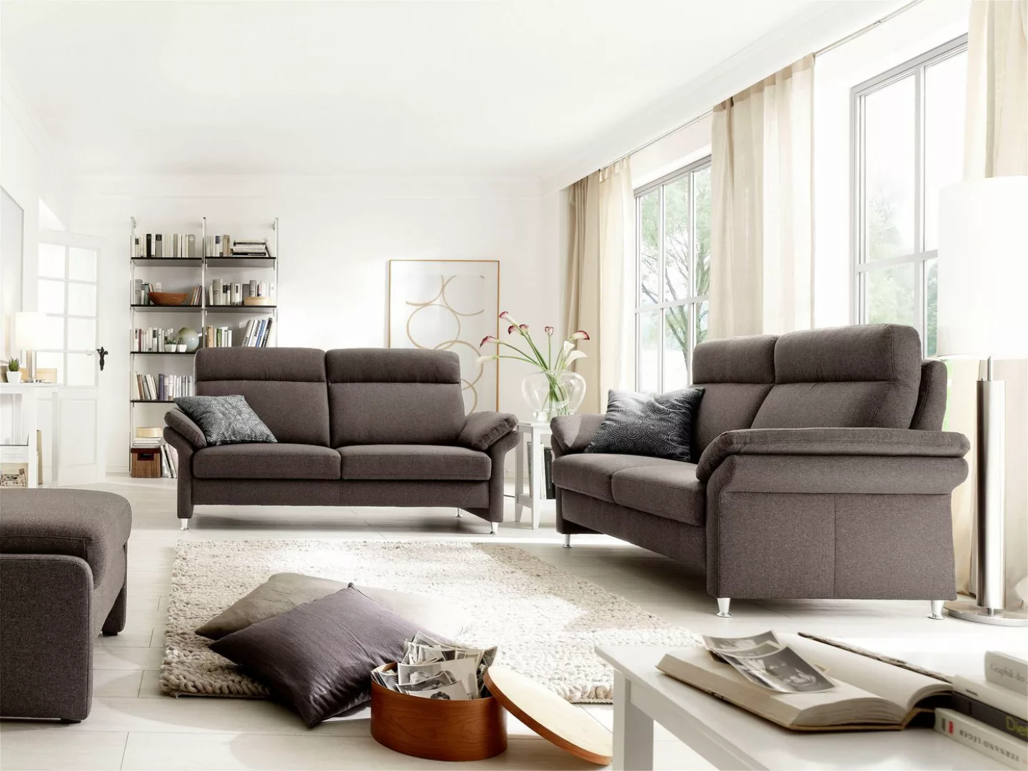 Home affaire Polstergarnitur "Mailand", Set: 3-Sitzer, 2-Sitzer und Sessel, günstig online kaufen