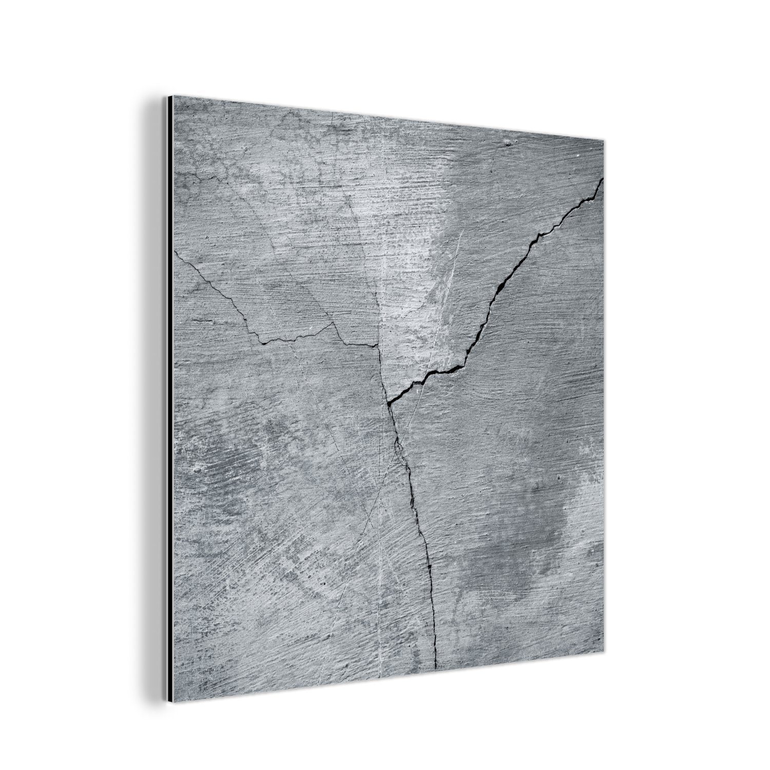 MuchoWow Metallbild Beton - Grau - günstig online kaufen