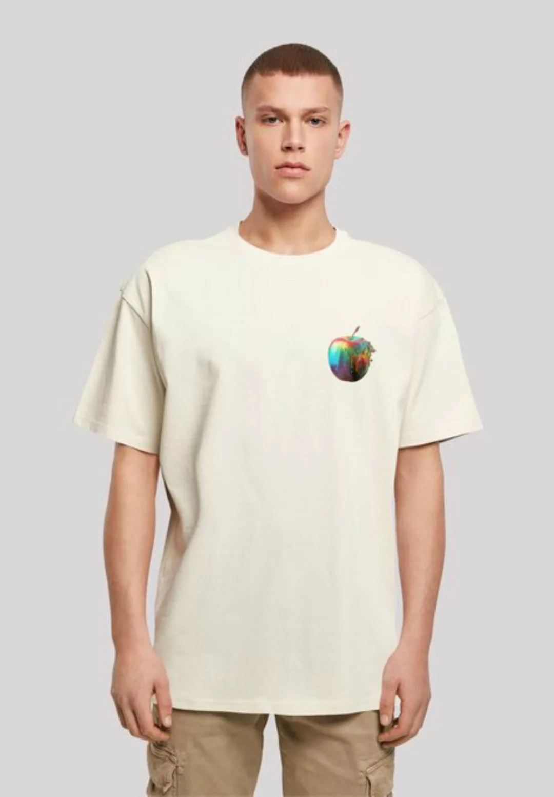 F4NT4STIC T-Shirt Colorfood Collection - Rainbow Apple Print günstig online kaufen