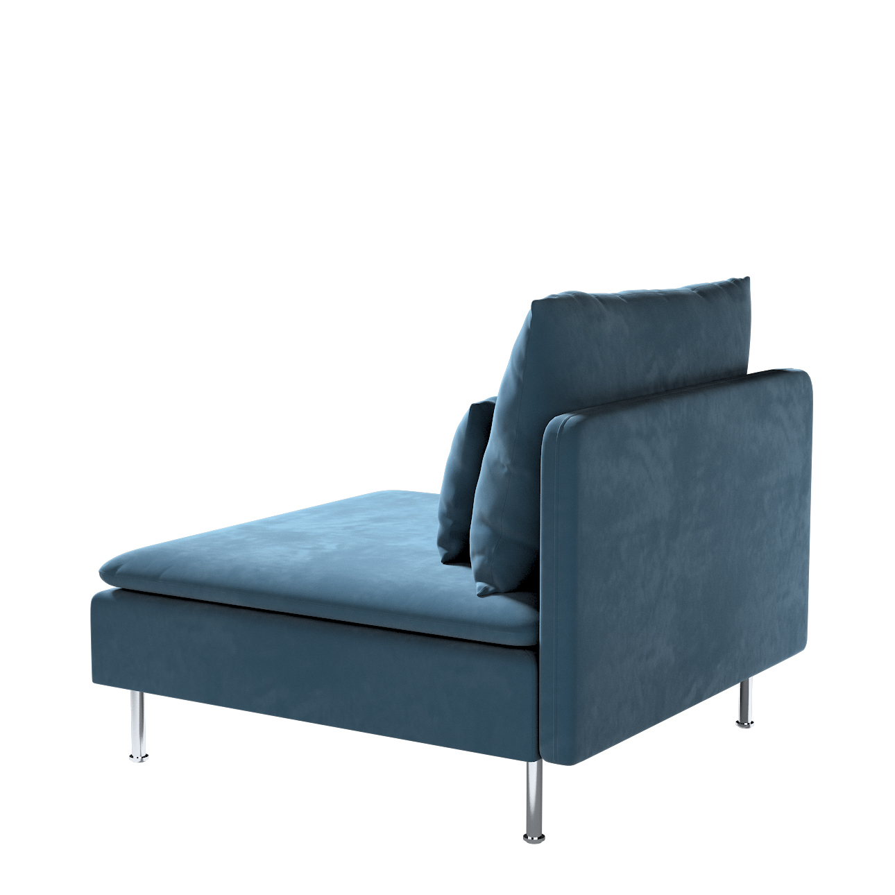 Bezug für Söderhamn Sitzelement 1, blau, Bezug für Sitzelement 1, Velvet (7 günstig online kaufen