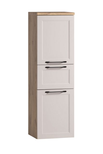 freiraum Midischrank Lyon in Wotaneiche, Kaschmir, MDF - 40x130x35cm (BxHxT günstig online kaufen