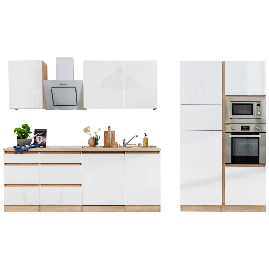 Respekta Küchenblock Premium weiß B/H/T: ca. 345x220,5x60 cm günstig online kaufen