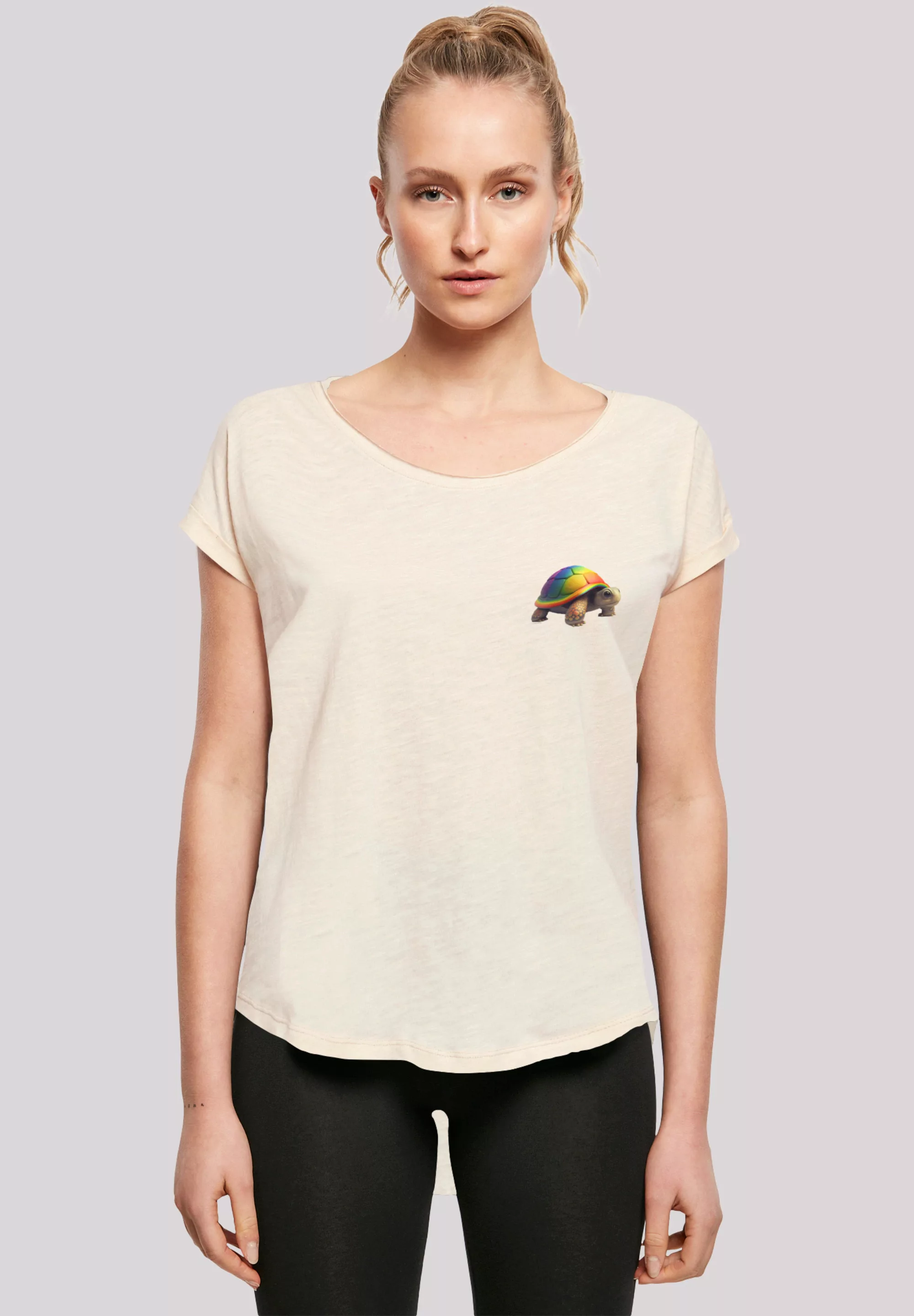 F4NT4STIC T-Shirt "Rainbow Turtle LONG TEE", Print günstig online kaufen