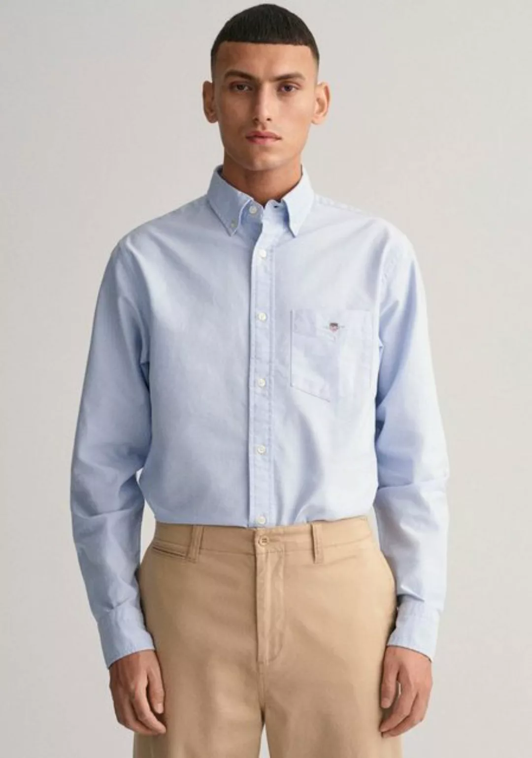 Gant Businesshemd Regular Fit Oxford Hemd strukturiert langlebig dicker Oxf günstig online kaufen