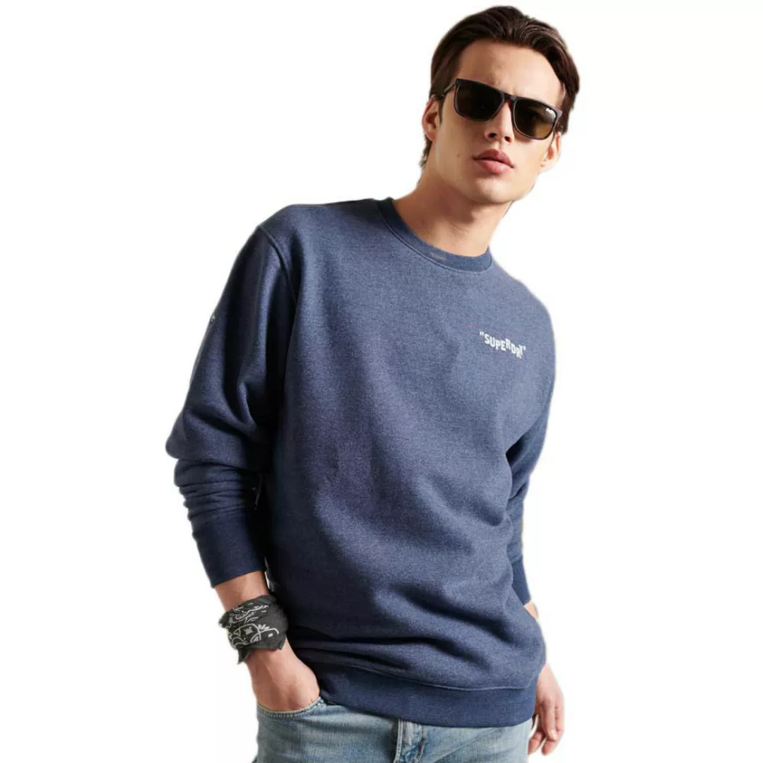 Superdry Sushi Rollers Crew Sweatshirt L Cali Washed Blue günstig online kaufen