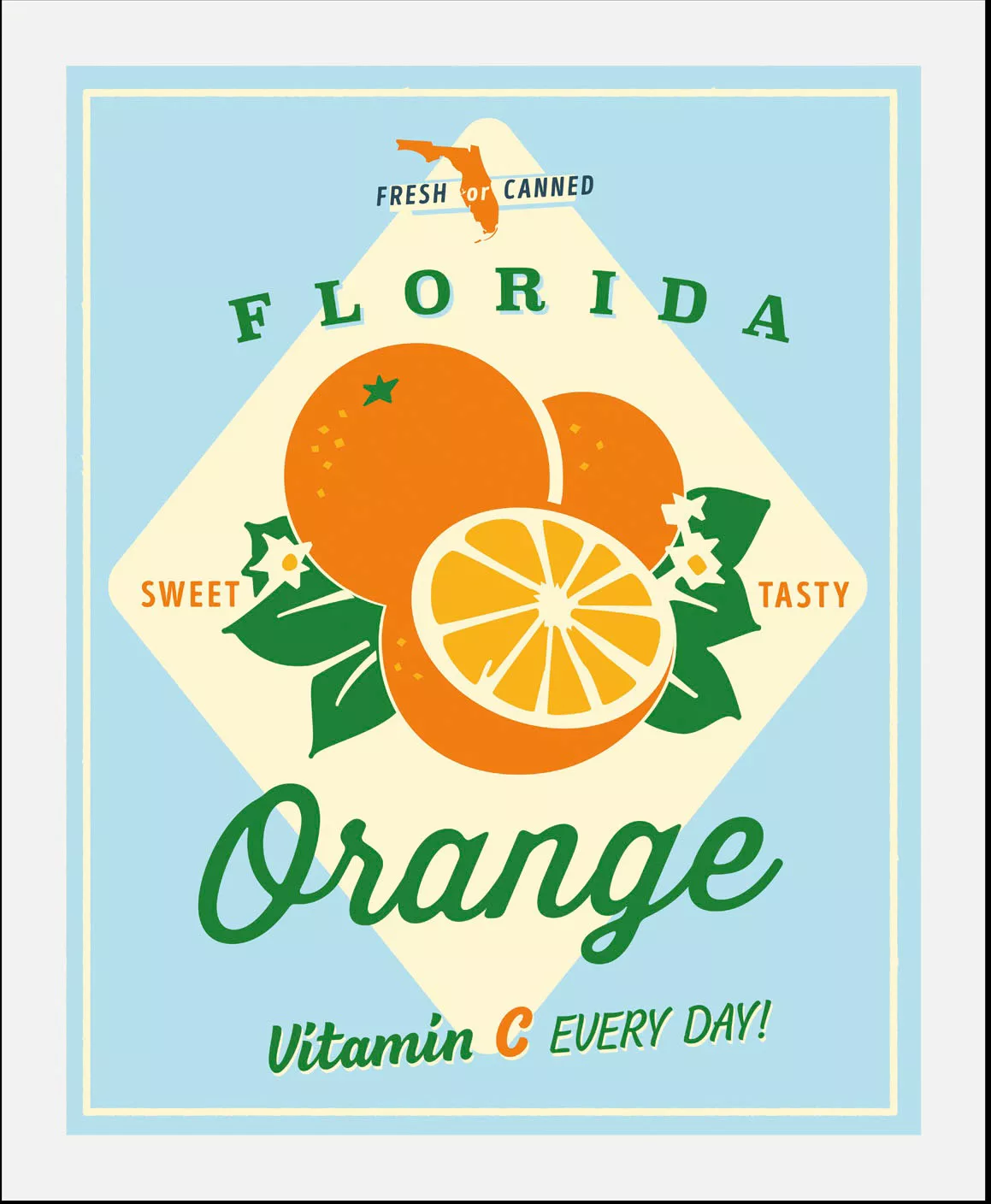 queence Bild »Florida Orange«, (1 St.), gerahmt günstig online kaufen