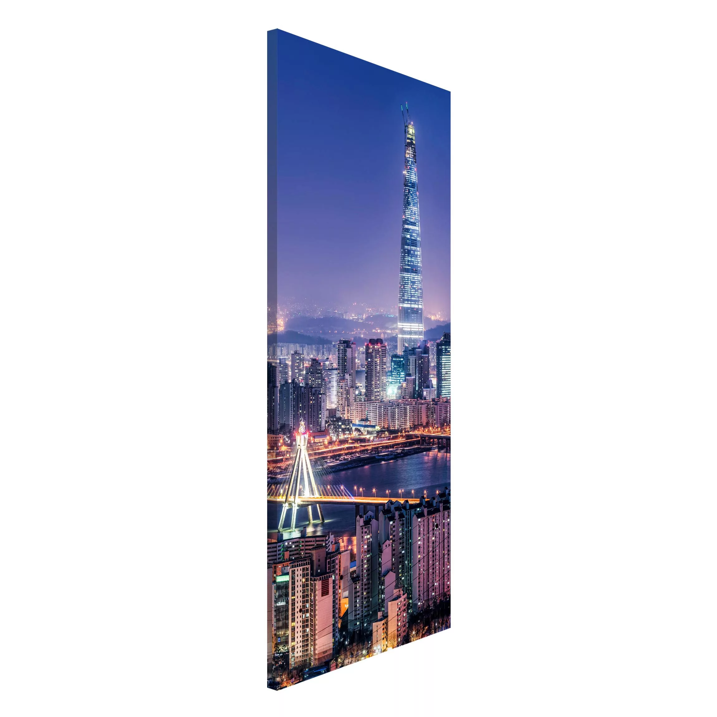 Magnettafel Lotte World Tower bei Nacht günstig online kaufen