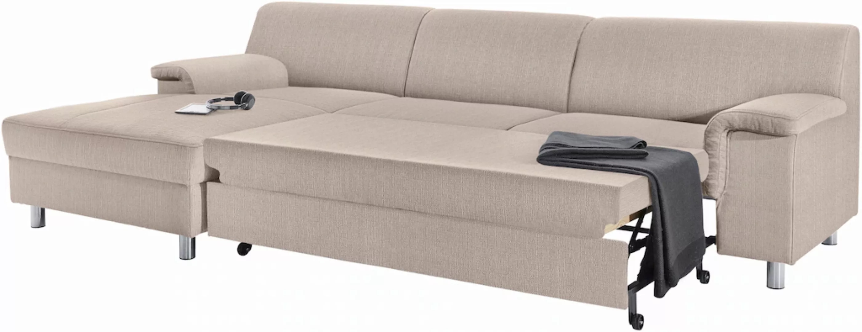 INOSIGN Ecksofa »Jamie, modern und elegant, Fußhöhe 9cm, L-Form,«, wahlweis günstig online kaufen