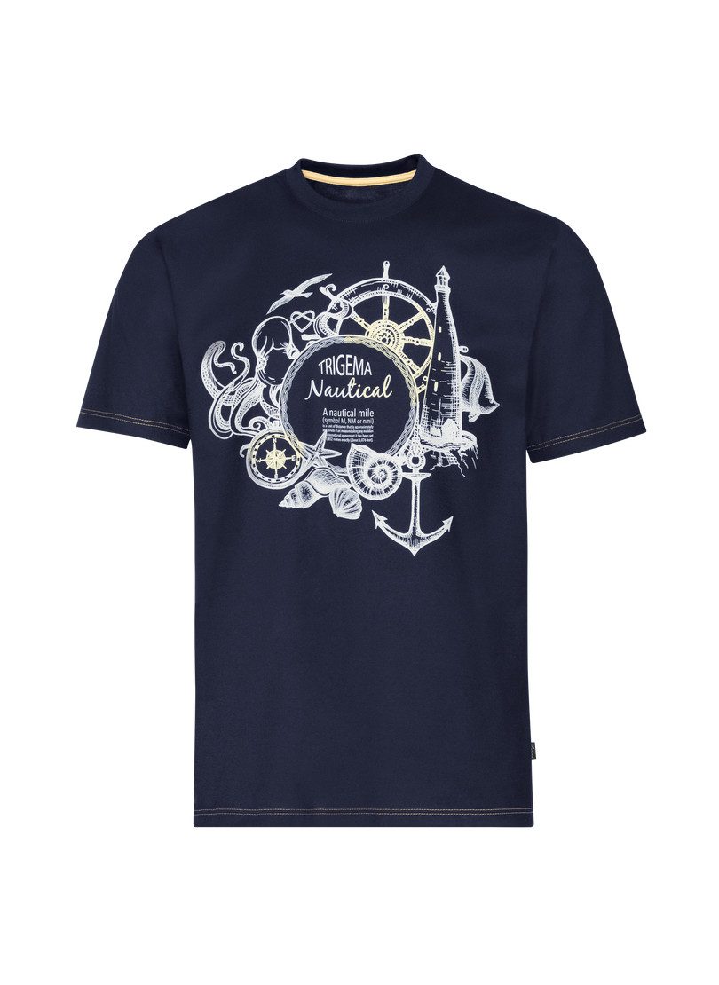 Trigema T-Shirt "TRIGEMA T-Shirt mit maritimem Printmotiv", (1 tlg.) günstig online kaufen