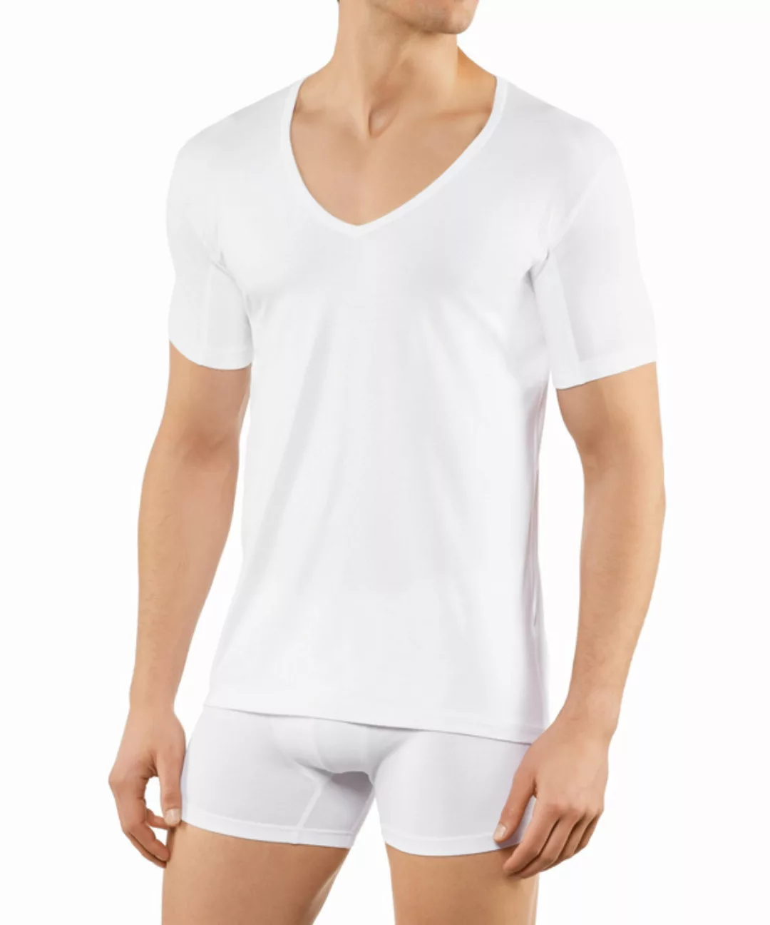 FALKE Herren T-Shirt Daily Climate Control, 3XL, Weiß, Uni, Baumwolle, 6801 günstig online kaufen
