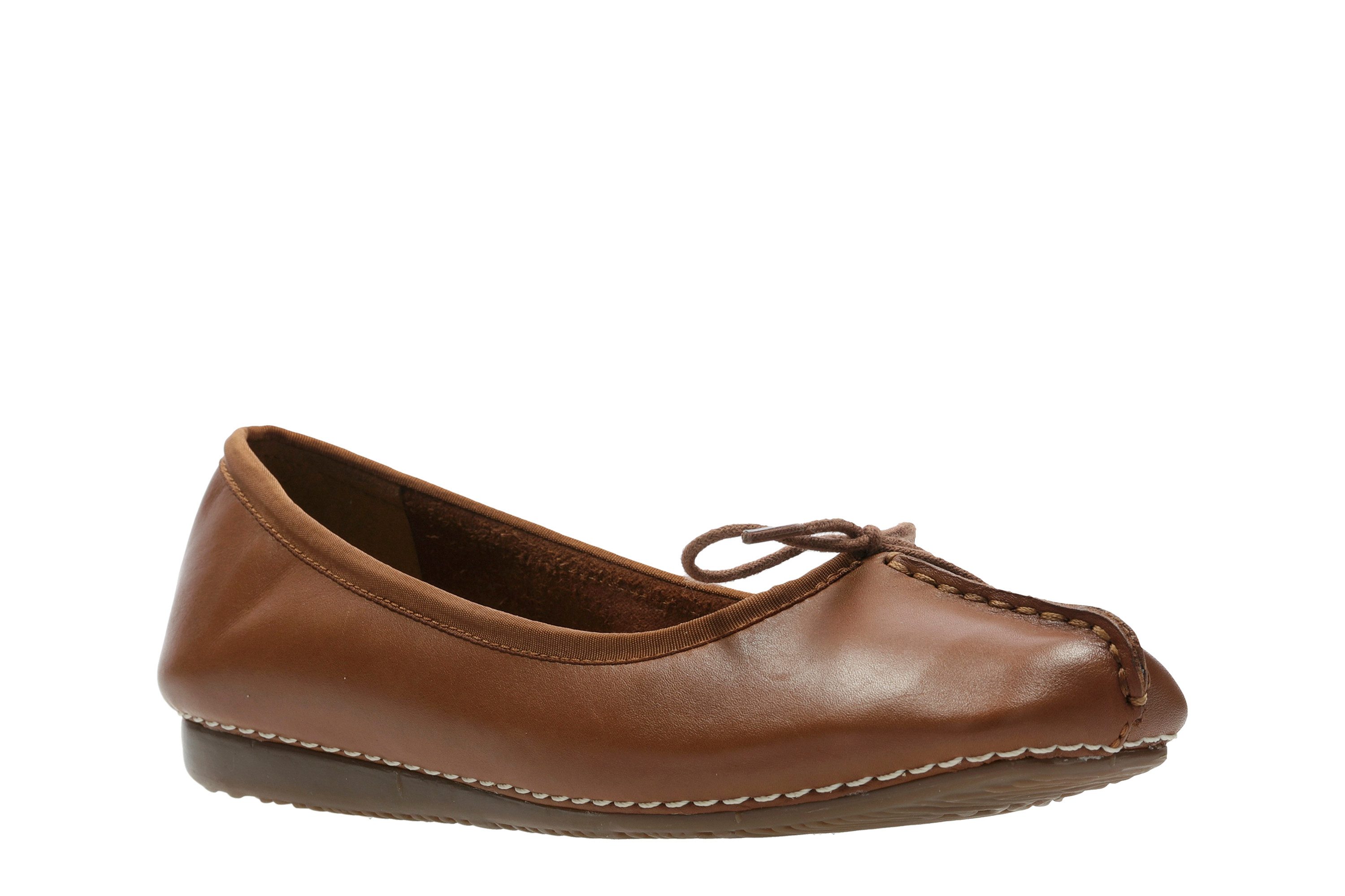 Clarks Ballerina "Freckle Ice", Slipper, Flats, Flats, Slipper mit Schleifc günstig online kaufen