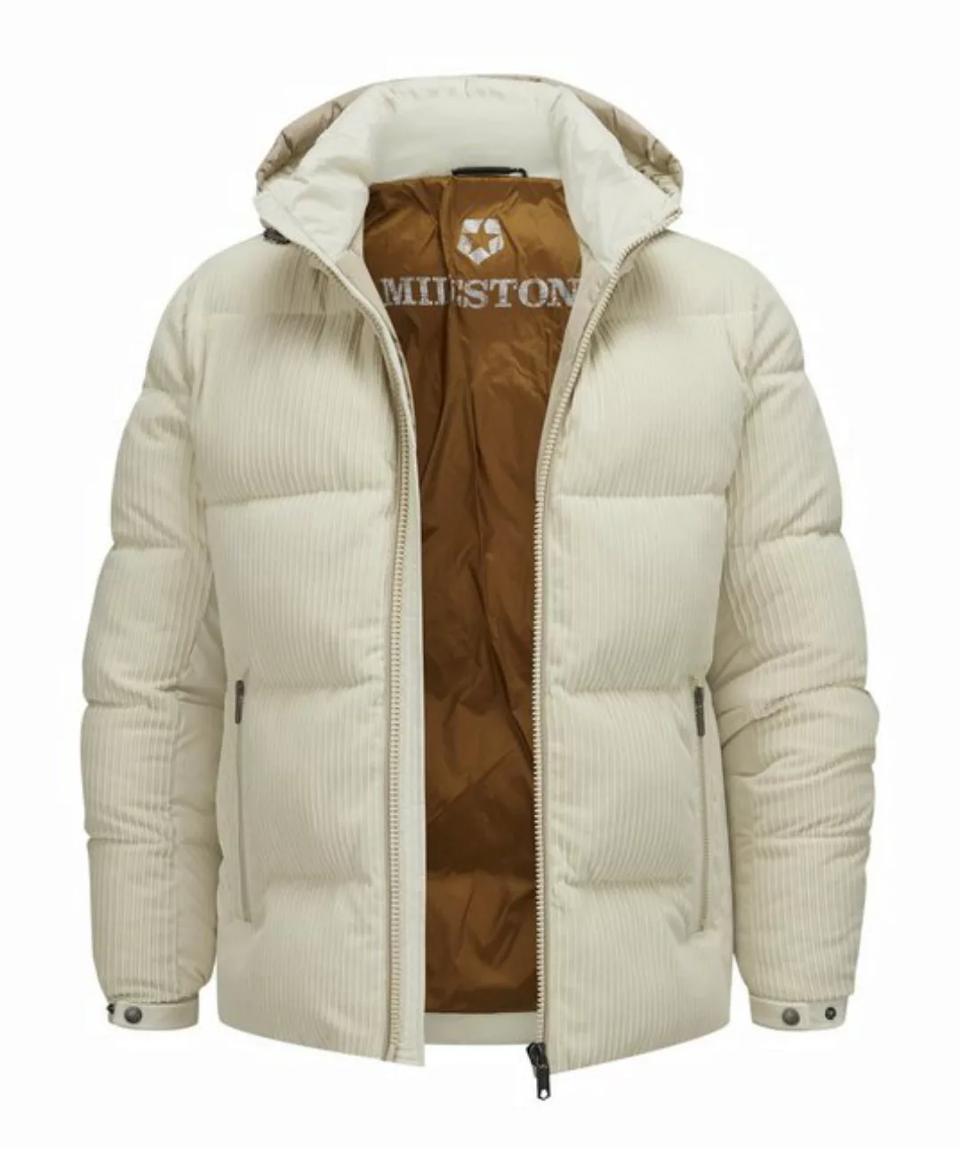 Milestone Steppjacke MSCordoba im Materialmix aus samtiger Cord-Qualität mi günstig online kaufen