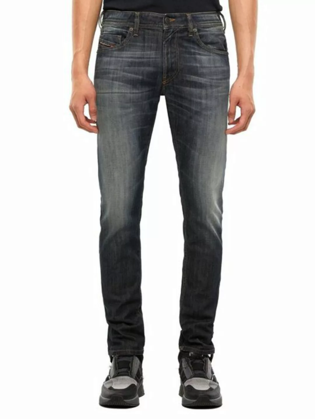 Diesel Slim-fit-Jeans Straight Fit Handgefertigt - D-KRAS-X 009NC günstig online kaufen