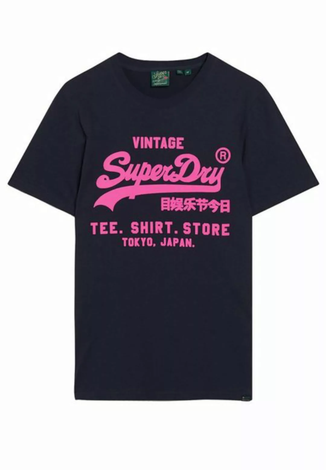 Superdry T-Shirt Superdry Herren T-Shirt NEON VL T SHIRT UB French Navy günstig online kaufen