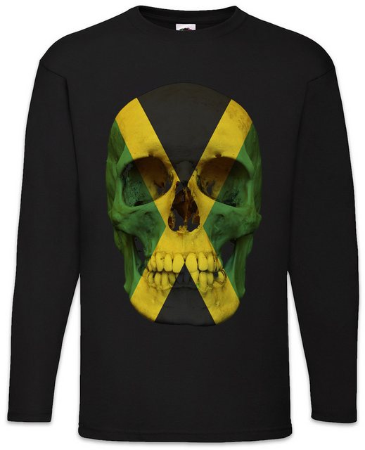 Urban Backwoods Langarmshirt Jamaica Jamaican Skull Flag Langarm T-Shirt Ja günstig online kaufen