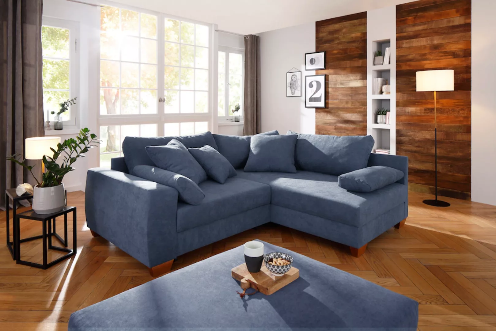 Home affaire Ecksofa "Helena II DuraSpring", mit Taschenfederkern, bis 140 günstig online kaufen