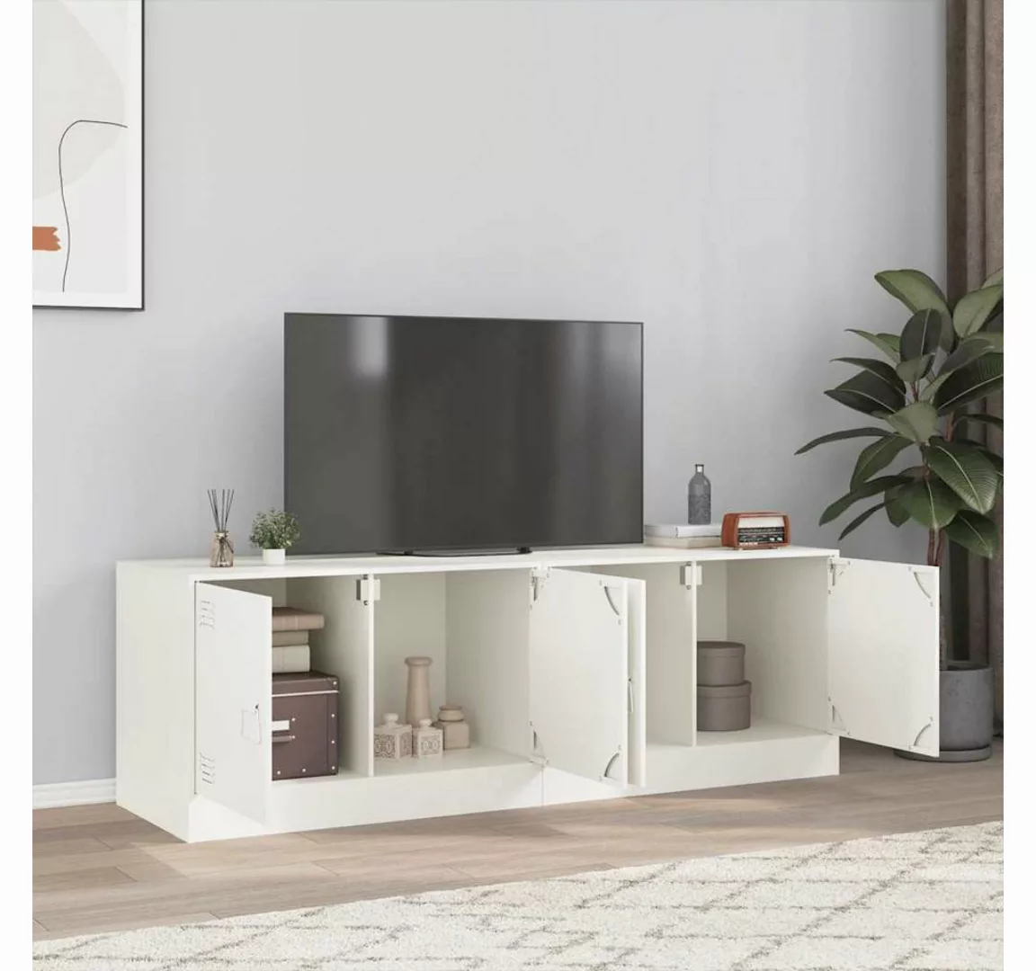 vidaXL TV-Schrank TV-Schränke 2 Stk. Weiß 67x39x44 cm Stahl günstig online kaufen