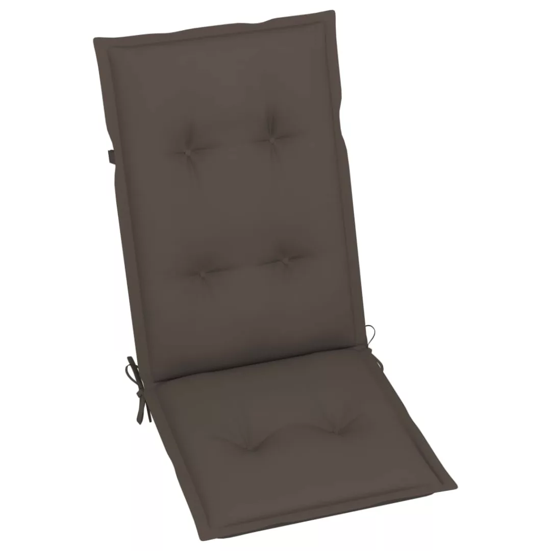 Gartenstuhlauflagen 6 Stk. Taupe 120x50x7 Cm günstig online kaufen