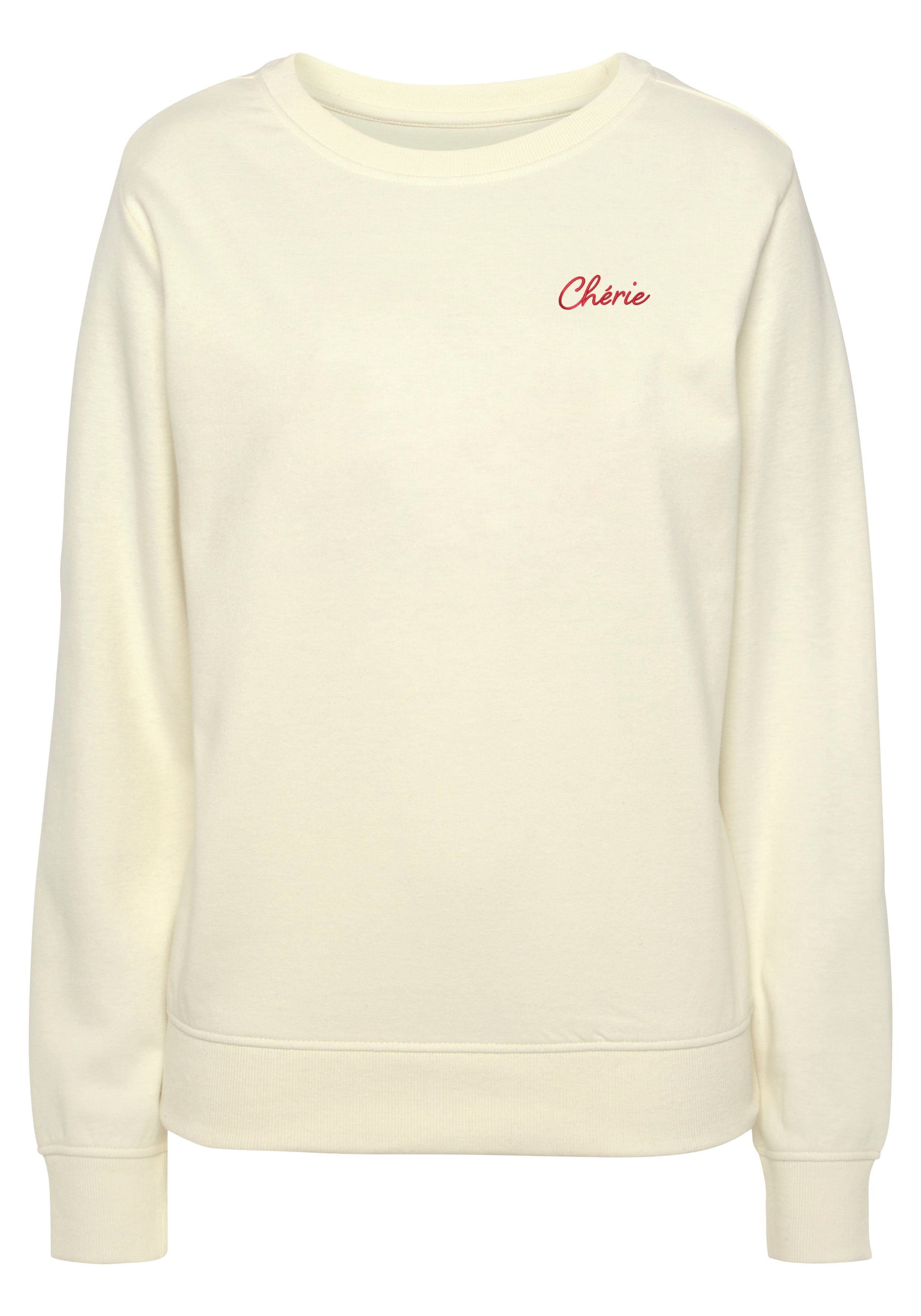 Vivance Sweatshirt, (1 tlg.), Sweatshirt mit Frontprint, Loungeanzug günstig online kaufen