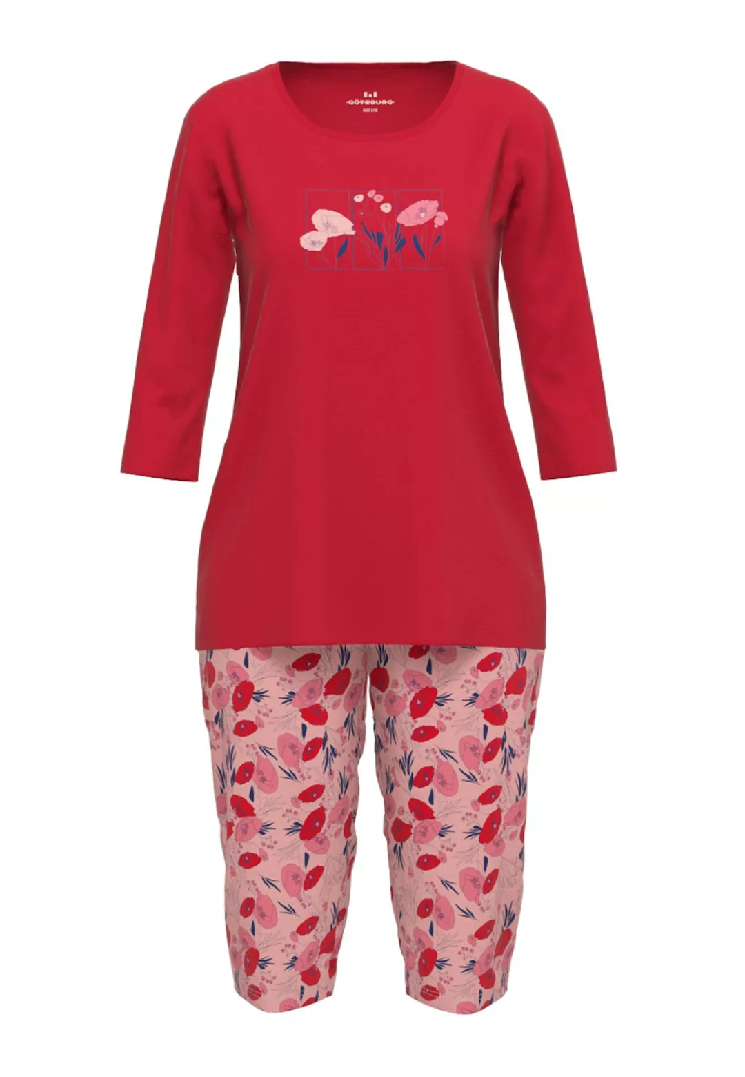 GÖTZBURG Pyjama, ein echter Hingucker mit verspieltem Print und passender H günstig online kaufen
