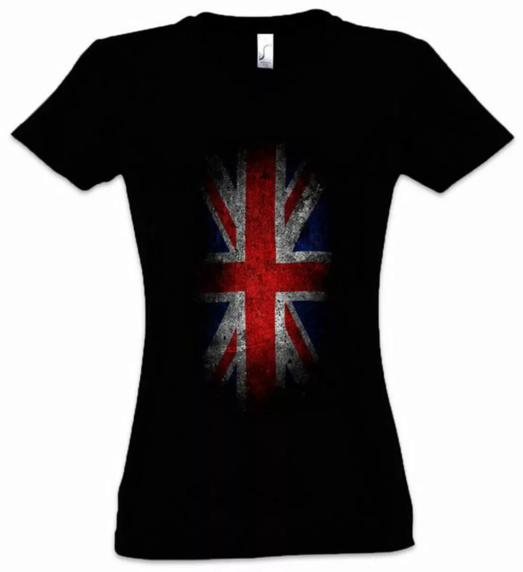 Urban Backwoods Print-Shirt Vintage UK Union Jack Flag Damen T-Shirt Englan günstig online kaufen