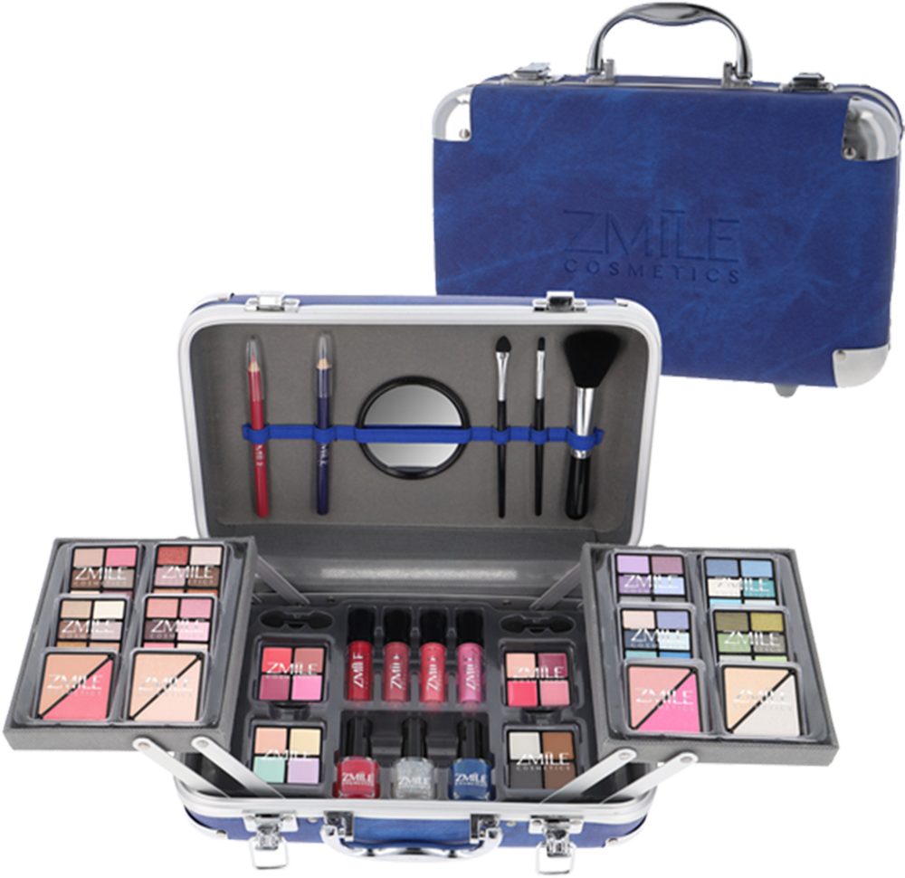 ZMILE COSMETICS Schmink-Koffer Schminkkoffer Traveller Blue günstig online kaufen
