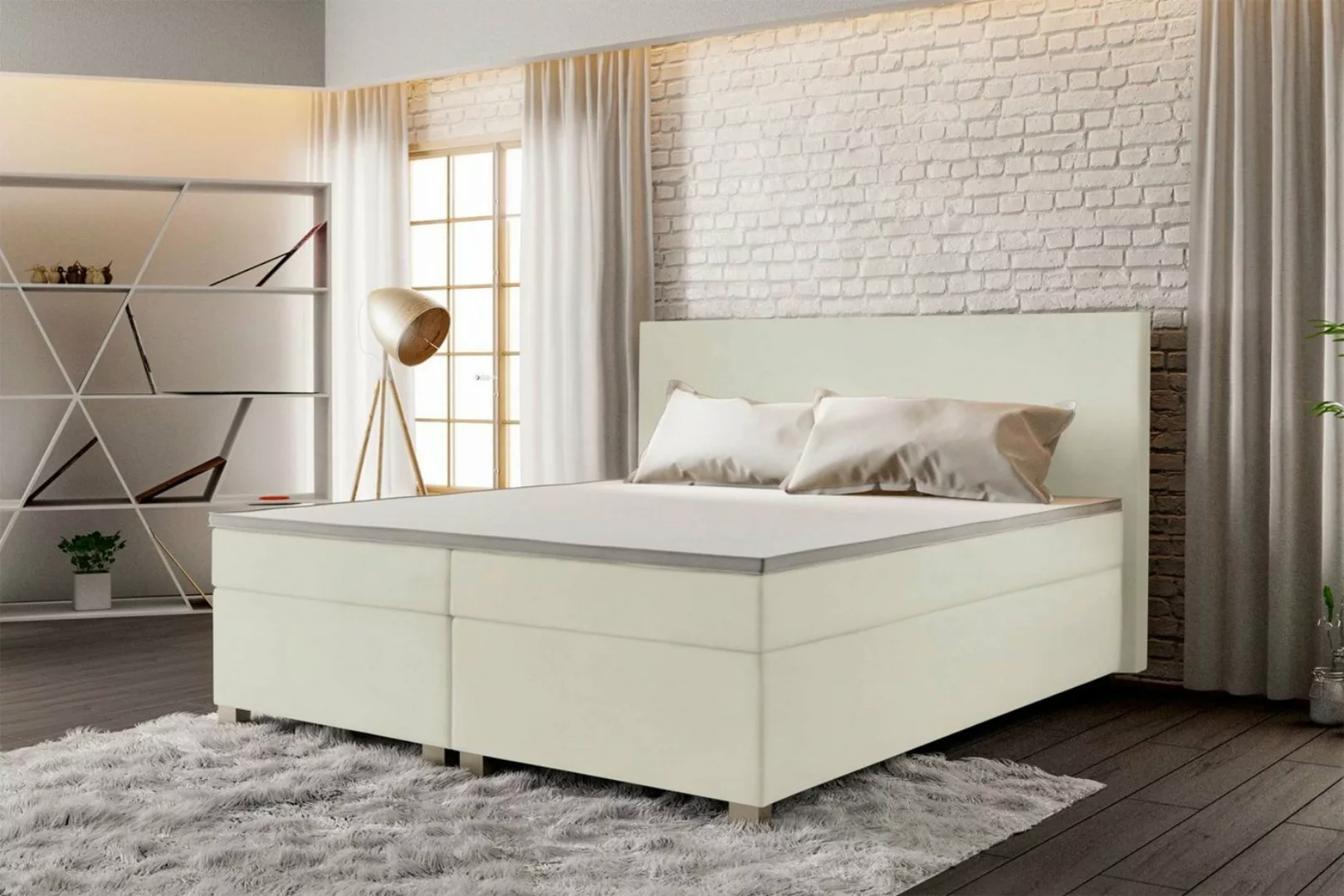 Stylefy Boxspringbett Ellis (Schlafzimmerbett, Bett), 140/160/180/200 x 200 günstig online kaufen